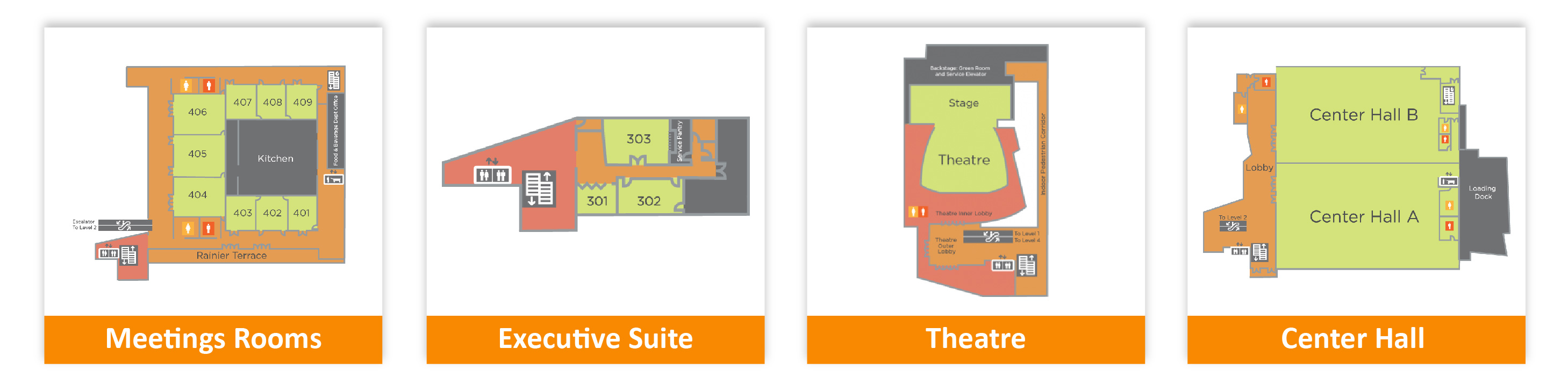 Meydenbauer Convention Center floor plans